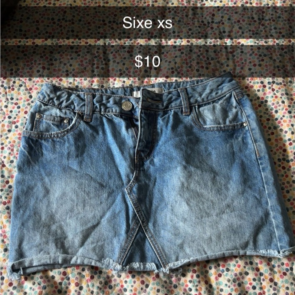 Denim Mini Skirt